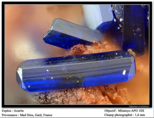 Azurite
Mas Dieu, Mercoirol, Gard, France
fov 1.6 mm (Author: ploum)