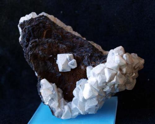 Calcita
Mina Manolita. El Puntal, Zona Campos de Golf, Atamaria, Sierra Minera de Cartagena-La Unión, Cartagena, Murcia, España
7 x 7 cm. (Autor: Pedro Antonio)