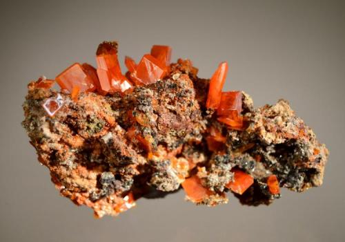 Wulfenite
Red Cloud Mine, Silver District, Trigo Mts., La Paz Co., Arizona
4.6 x 8.2 cm (Author: crosstimber)