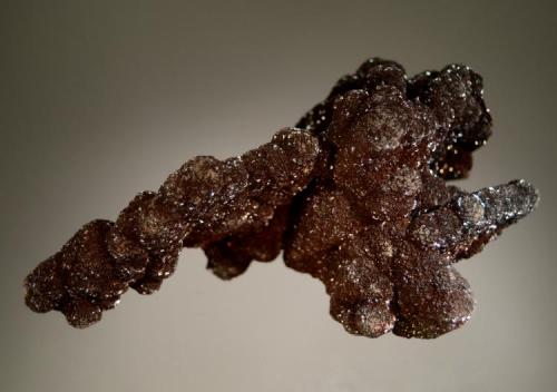 Siderite
Junction Shaft, Bisbee, Warren Disctrict, Cochise Co., Arizona
6.1 x 10.9 cm.
There was a small find of these velvety siderites back in the 1960s and they were never found again. (Author: crosstimber)
