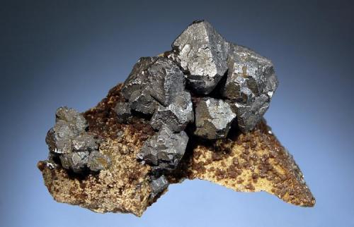 Galena
Olkusz, Bytom District, Slaskie, Poland
6.0 x 9.1 cm.
Octahedral galena with small brown sphalerite crystals. (Author: crosstimber)