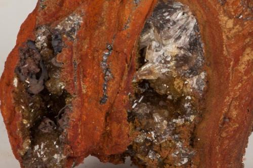 Adamita  manganesífera
Mina Ojuela, Mapimí, Durango, México
7x6 cm
Detalle de la anterior (Autor: victor chaul chamut)