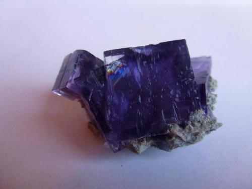 Fluorita<br />Jaimina Mine, Obdulia vein, Caravia mining area, Trechorio, Carrales, Caravia, Comarca Oriente, Principality of Asturias (Asturias), Spain<br />6 x 4,5 cm.<br /> (Autor: javier ruiz martin)