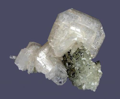 Apophyllite
Millington Quarry, Bernards Township, Somerset County, New Jersey, USA
5.5 x 4 cm
Tabular apophyllite crystals to 3.2 cm on datolite (Author: Frank Imbriacco)