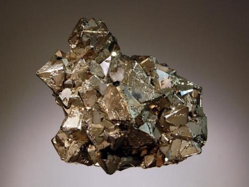 Pyrite
Murgul, Artvin Province, Turkey
6.1 x 6.5 cm.
Brassy octahedral crystals to 1.6 cm from a seldom seen locality. (Author: crosstimber)
