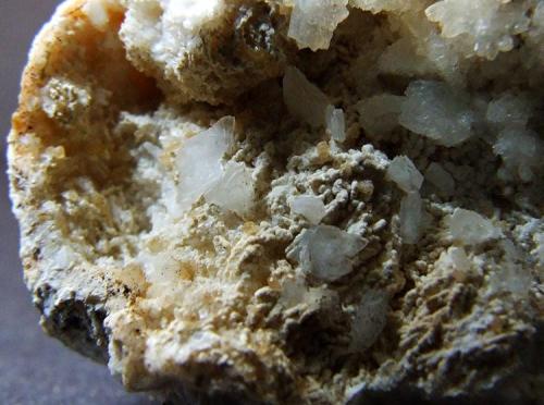 Calcite + ?
Eller Beck, Askrigg, North Yorkshire, England, UK.
FOV 20 x 20 mm approx (Author: nurbo)