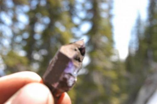 a amethyst crystal from my clearview claim, uncleaned (Author: thecrystalfinder)