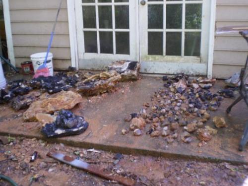 My whole back porch full of crystal and crystals plates..mostly smokey’s but some will be ammy’s and a few of the larger plates tend to have a light purple color in some of them (Author: Jason)