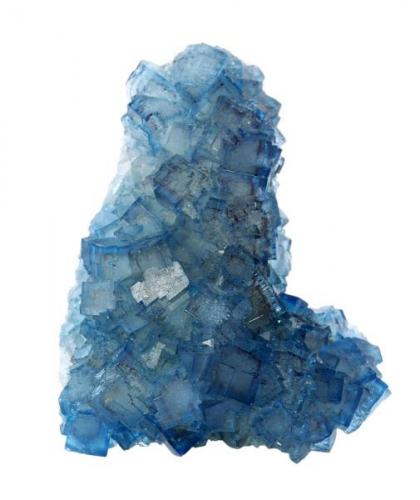 rare blue Fluorite crystals up to 0.7 cm, dimensions of the specimen: 4.5 x 3 x2cm, Shaft 78, Frohnau, Erzgebirge, Saxony, Germany (Author: Thomas Uhlig)