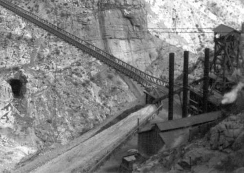 1906 shot looking down at west landing of bridge (Author: Peter Megaw)