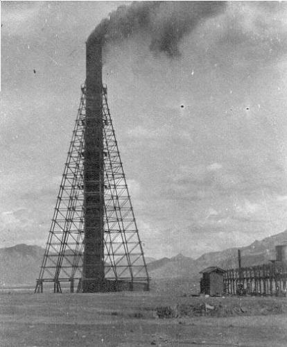 pre-1912 shot of Mapimi smelter in full operation (Author: Peter Megaw)
