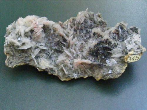Baritine with Realgar and Jamesonite inclusions-14 x 9x 5 cm, Baia Sprie Mine, Maramures (Author: nicu)