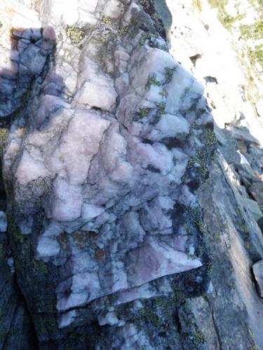 Rose quartz found on same claim (Author: thecrystalfinder)