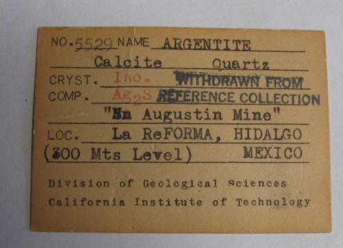 original label for specimen (Author: Peter Megaw)