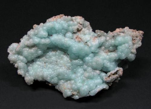 Botryoidal hemimorphite, Durango, Mexico, approx. 8 cm wide. (Author: Montanpark)