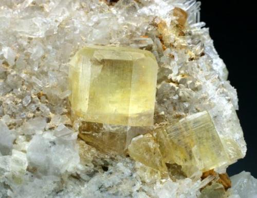 Topaz with Quartz
Schneckenstein, Sachen (Saxony)
1.5 cm tall (Author: Jesse Fisher)