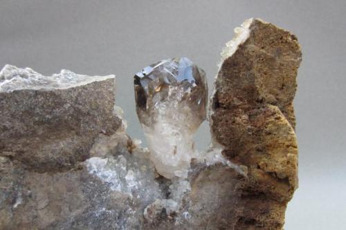 A fruitful trim (or lucky). The quartz is about 6 cm. high. (Author: vic rzonca)