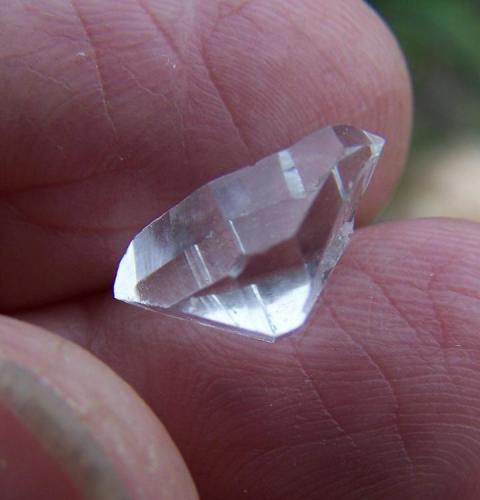 Quartz
Western Cape, Ceres
14 x 08 x 07 mm
’herkimer’ type quartz crystal; relatively common in the Western Cape. (Author: Pierre Joubert)