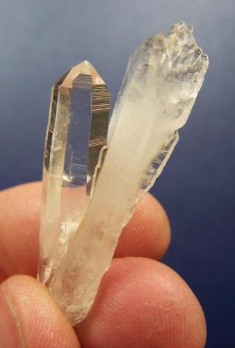 Quartz crystals
Ceres, Western Cape, SA
48 x 15 x 12 mm (Author: Pierre Joubert)