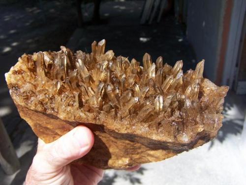 A lovely quartz specimen.  It still has to be cleaned.  Robertson, WC. (Author: Pierre Joubert)