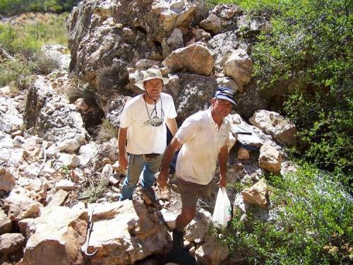 Father and son; two good friends that joined us high up in the mountains on a private property near Robertson, Western Cape. (Author: Pierre Joubert)