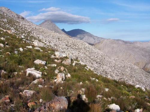 Exploring a manganese rich area near Gordons Bay, Western Cape, I was met by this scene high up in the mountains. (Author: Pierre Joubert)