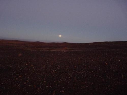 Full moon makes the landscape look like the surface of some other planet. (Author: Pierre Joubert)
