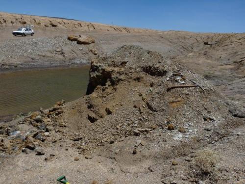 The same quarry where gypsum; calsite and some other strange mineral is to be found. (Author: Pierre Joubert)