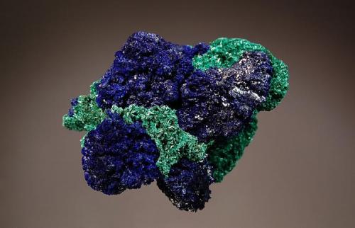 Azurite and malachite
Bou Bekker Mine, Touissit, Oujda-Angad Province, Morocco
4.7 x 6.5 cm. (Author: crosstimber)