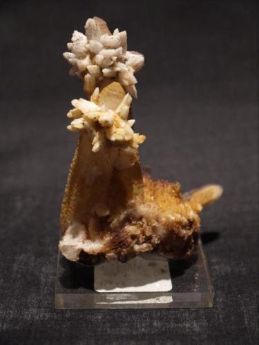Pyrite, Quartz and Calcite
Idorado Mine, Ouray, Colorado, USA
8 x 6 x 4.3 cm (Author: Don Lum)