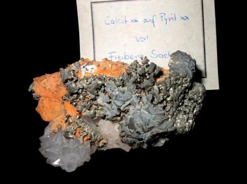 Marcasite after pyrite, calcite, quartz
Freiberg district, Erzgebirge, Saxony, Germany.
9 x 6 cm (Author: Andreas Gerstenberg)