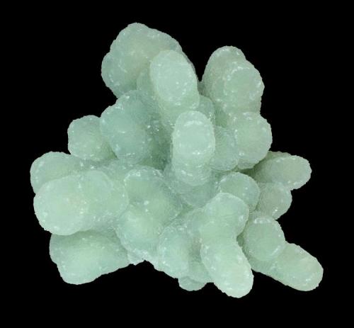 Prehnite
Prospect Park Quarry, Prospect Park, Passaic County, New Jersey, USA
13.3 x 9.6 cm
Prehnite epimorphs after anhydrite (Author: Frank Imbriacco)