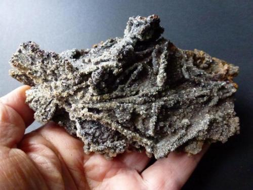 Hemimorfita y Calcita<br />Precaución Mine, Cabezo de San Ginés, El Estrecho de San Ginés, Cartagena, Comarca Campo de Cartagena, Region of Murcia (Murcia), Spain<br />15 x 10 cm.<br /> (Autor: javier ruiz martin)