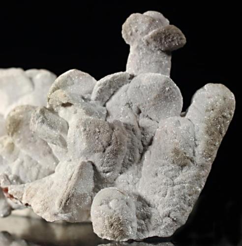 Dolomite pseudomorph after ???? calcite/smithsonite
Tsumeb, Namibia
3 cm f.o.v.
I call it "the steamboat" (Author: Herman van Dennebroek)