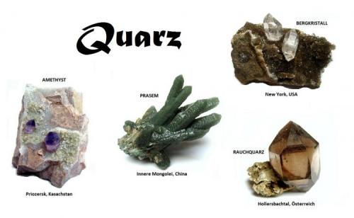 Different varieties of quartz
Worldwilde (Author: Tobi)