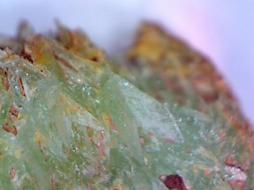 Phosphophyllite
Taja Lapis adit of the Wayllani Mine, Colavi-Machacamarca mining district, 60 km NE of Cerro Rico, Potosi, Bolivia
3.9 x 3 x 2 cm (Author: Don Lum)