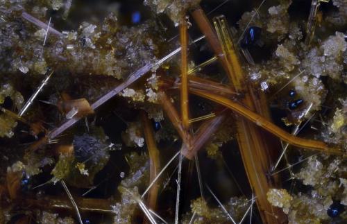 Grupo piroxeno.
Eifel, Rhineland-Palatinate, Alemania.
Campo de visión 2,2 mm. (Autor: Juan Miguel)