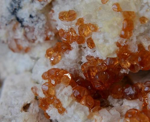 Spessartine Garnet
Wushon Mine, Tongbei, Yunxiao Co, Fujian Province, China.
Spessartine to 2 mm (Author: nurbo)