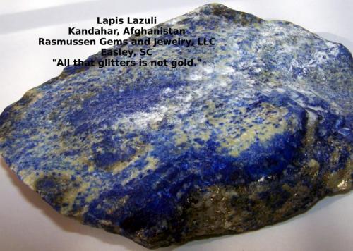 Lapis Lazuli
Kandahar, Afghanistan
15 cm x 15 cm x 1.5 cm
 (Author: gemlover)