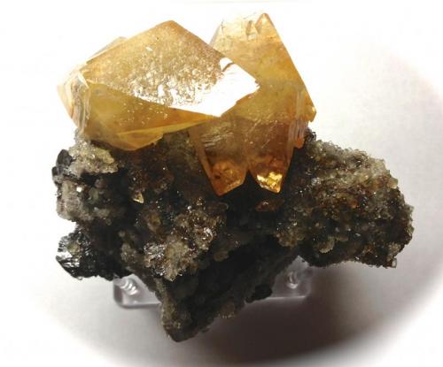 Calcite, sphalerite and galena on limestone matrix
Elmwood mine, Carthage, Smith Co., Tennessee
10x10x9 cm
 (Author: Turbo)