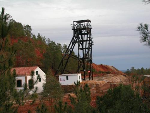 old shaft in Peña del Hierro (Nerva, Huelva, Spain). The origin of the famous river Tinto is in the vicinity...All this zone is famous because the Astrobiology work performed here. The zone has been considered a "Mars analog" on Earth and the study of extremophile organisms received a lot of attention here. (Author: Cesar M. Salvan)