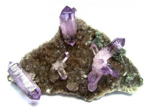 Amethyst
Mun. Las Vigas de Ramírez, Veracruz, Mexico
Specimen size 6,5 cm, largest crystal 2 cm (Author: Tobi)
