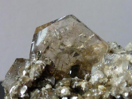 Fluorapatito, Moscovita<br />Minas da Panasqueira, Aldeia de São Francisco de Assis, Covilhã, Castelo Branco, Cova da Beira, Centro, Portugal<br />5 x 4 cm. El Apatito 1 cm.<br /> (Autor: javier ruiz martin)