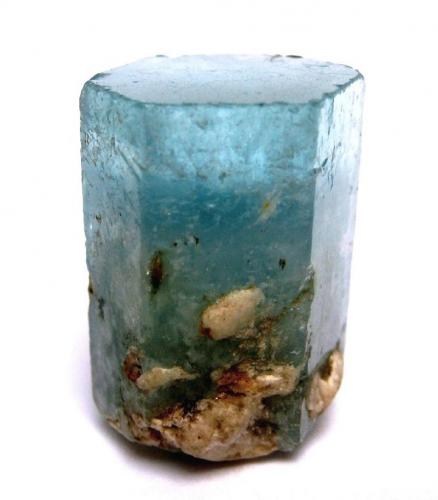 Beryl (var. aquamarine)
Gilgit-Baltistan (Northern Areas), Pakistan
Specimen height 3 cm (Author: Tobi)