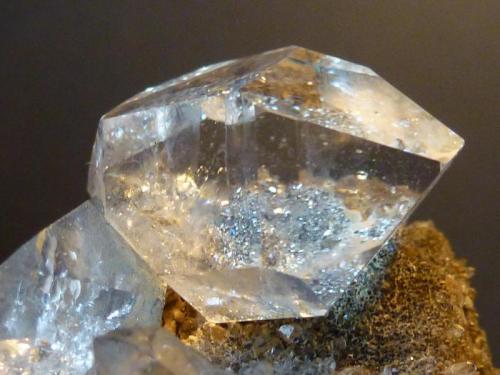 Cuarzo (variedad herkimer)
T. Mount. Diamond, Litle Falls, Herkimer Co., New York, USA
5 x 5 cm.

Detalle (Autor: javier ruiz martin)