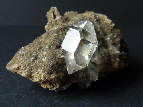 Cuarzo (variedad herkimer)
T. Mount. Diamond, Litle Falls, Herkimer Co., New York, USA
5 x 5 cm. (Autor: javier ruiz martin)