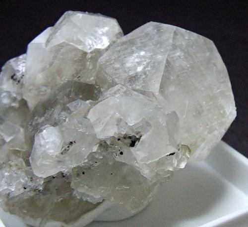 Calcite.
West High X Vein, Brownley Hill Mine, Nenthead, Alston Moor, Cumbria, England, UK.
30 x 25 mm, Calcite to 19 mm (Author: nurbo)
