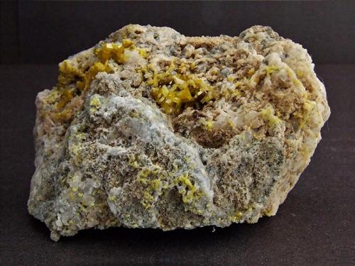 Pyromorphite.
Barstows Trench, Roughton Gill, Caldbeck Fells, Cumbria, England, UK.
60 x 30 mm (Author: nurbo)