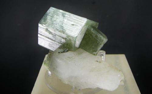 Fluorapatito + Cuarzo
Minas de Panasqueira - Beira Baixa - Portugal.
8.5 x 5.5 cm - Cristal de 4.5 x 3 cm
Detalle (Autor: Diego Navarro)