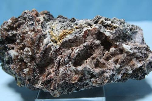 Hemimorfita sobre Siderita<br />Antonina Group of Mines (Toral de los Vados), Requejo, Sobrado, Comarca El Bierzo, León, Castile and León, Spain<br />14x6 cm<br /> (Autor: minero1968)